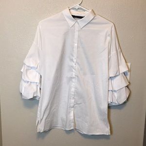 Zara Balloon Sleeve Top